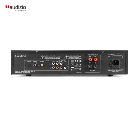 Zestaw Audizio: 2-kanałowy wzmacniacz HiFi 8 Ohm BT AD220B + radio internetowe Adria WiFi DAB+ BT