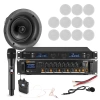 Profesjonalny system głośników sufitowych 12 x 8" FCS8 z zestawem mikrofonów bezprzewodowych