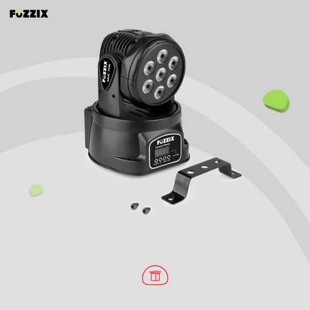 Ruchoma głowa MHC706 7x6W RGBW Fuzzix