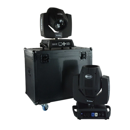 Zestaw: 2 głowy ruchome BEAM230 + Case