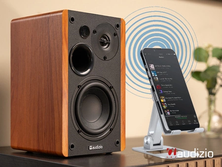 Aktywny zestaw kolumn KS01B 120W BT brązowy Audizio