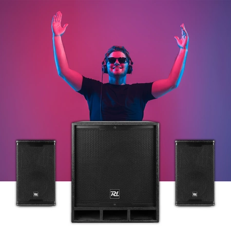 Zestaw nagłośnieniowy ComboSet 1500 15"subwoofer 2x kolumna 8" Power Dynamics