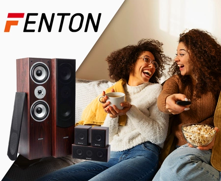 Zestaw kolumn kina domowego Fenton 5.0 Orzech