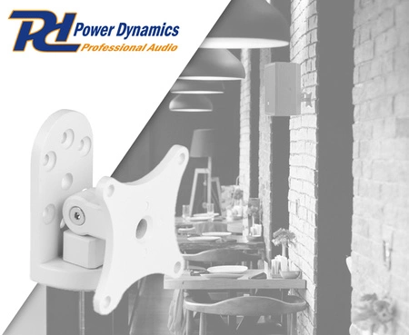 Uchwyt ścienny obracany do głośników PDW biały PDWSW Power Dynamics