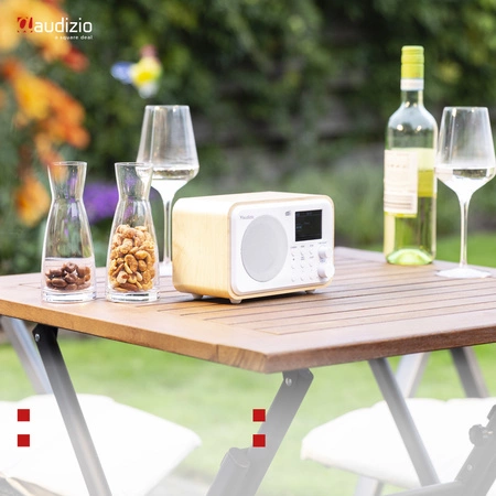 Radio internetowe Vicenza WIFI DAB+ FM akumulator białe