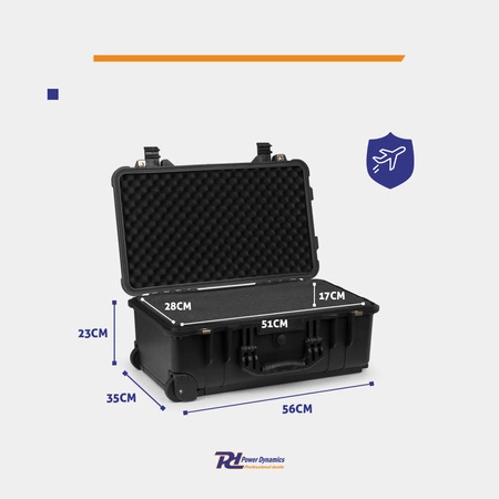 Uniwersalna walizka transportowa case GIGCase30T - IP67 - kolor czarny Power Dynamics -