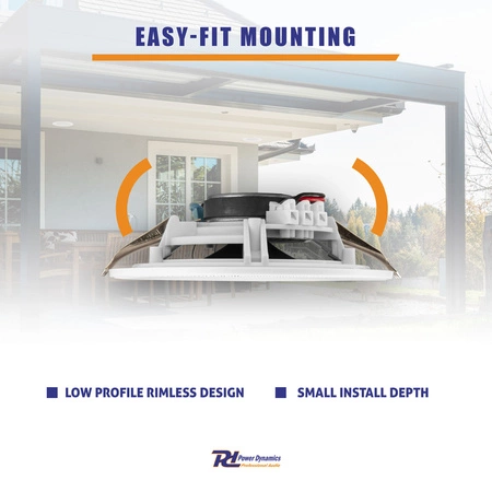 Zestaw głośników sufitowych Power Dynamics MSLP65 6" niskoprofilowych o mocy 100 W