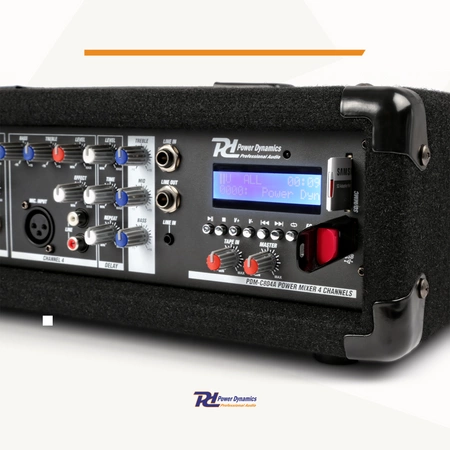 Powermikser 4-kanałowy PDM-C405A Power Dynamics