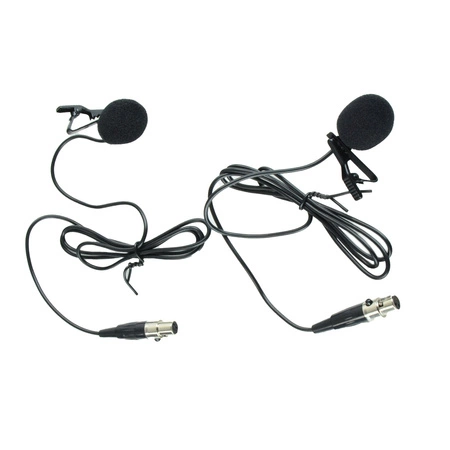 Zestaw mikrofonów bezprzewodowych UHF 2x nagłowny bodypack krawatowy Audioport SU-750BP