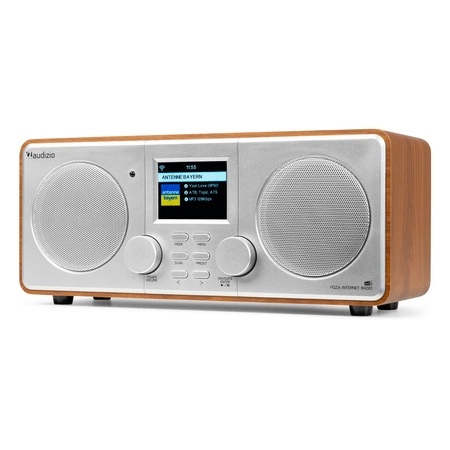 Radio internetowe Foza WiFi Stereo z DAB+ srebrne Audizio
