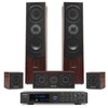 Zestaw kina domowego: kolumy Fenton 5.0 Orzech + wzmacniacz Surround 5.1