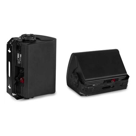 Zestaw czarnych głośników naściennych 4 x 6.5" BC65V z wzmacniaczem