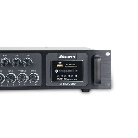 Wzmacniacz audio 6-strefowy 800W/100V PA-5800 Audioport
