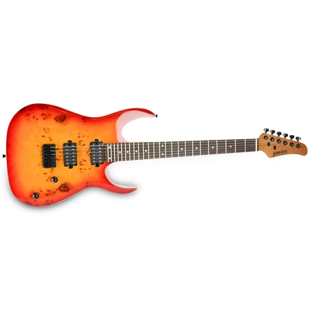 Gitara elektryczna superstrat - kompletny zestaw -Golden Guitar PSG-3 wiśnia