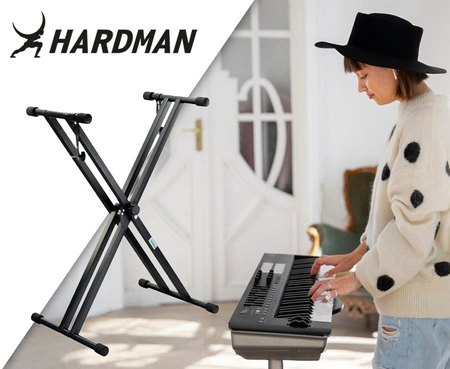 Podwójny statyw pod keyboard 32-97cm HR-DBKS2 Hardman