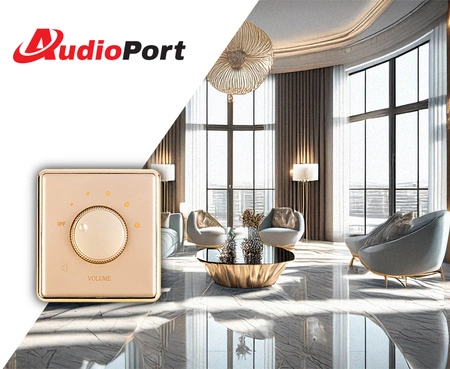 Regulator głośności 10W/100V - ARG1 złoty Audioport