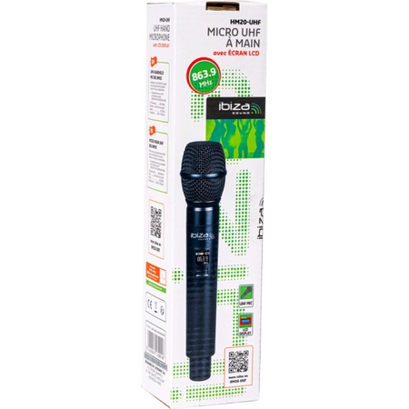 Mikrofon bezprzewodowy do ręki UHF 863.9MHZ HM20-UHF