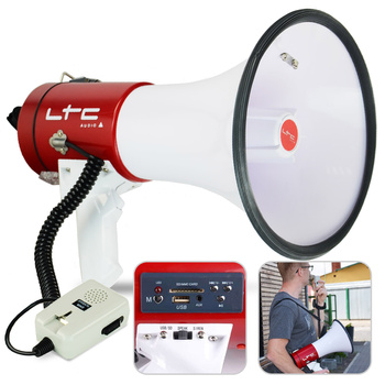 Mocny MEGAFON z USB/SD i Syreną - MEGA60USB