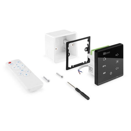 Wzmacniacz audio Powerline A100B do montażu ściennego BT czarny