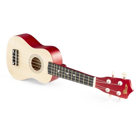 Zestaw: Ukulele sopranowe Max UKEY naturalne+ tuner dwie kostki struny pokrowiec