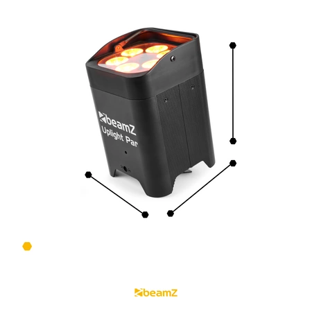 Zestaw BeamZ Uplight z 4 oświetlaczami BBP96 na baterie i dedykowanym case