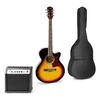 Zestaw: Gitara elektroakustyczna ShowKit Max sunburst+ wzmacniacz+ akcesoria