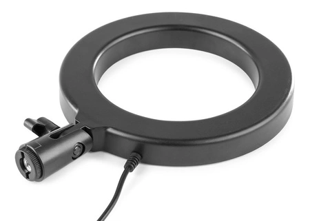 Lampa pierścieniowa LED RL20 USB+ stojak