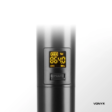 Bezprzewodowy zestaw mikrofonów UHF do ręki WM552 Vonyx