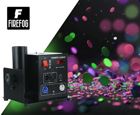 Pojedyncza elektryczna wyrzutnia konfetti DMX pilot BLAST100 Firefog
