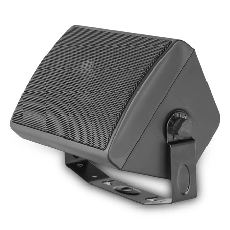 Zestaw czarnych głośników naściennych 8x 4'' ze wzmacniaczem