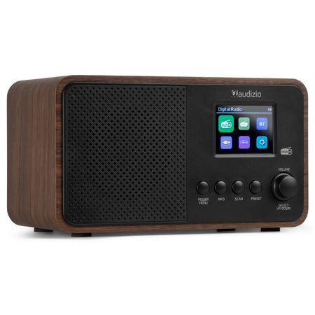 Radio cyfrowe DAB+ FM Avio czarne Audizio