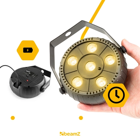 Reflektor Party Par bateryjny 6X 2W RGB Beamz