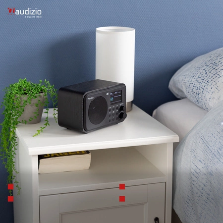 Radio internetowe Vicenza WIFI DAB+ FM akumulator czarne