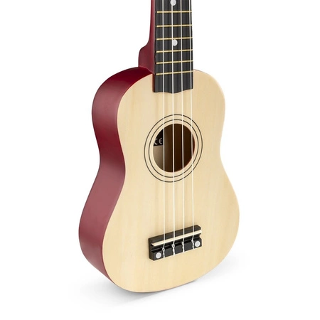 Zestaw: Ukulele sopranowe Max UKEY naturalne+ tuner dwie kostki struny pokrowiec