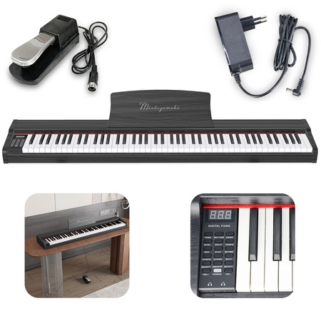Pianino cyfrowe dynamiczne TIENTO czarne Mielczewski