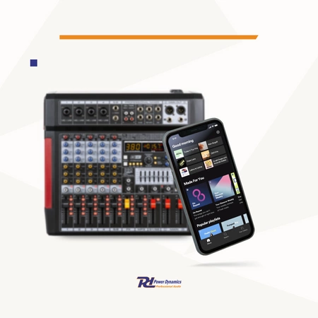 Mikser sceniczny 6-kanałowy PDM-T604 DSP/MP3 Power Dynamics