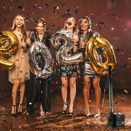 Pojedyncza elektryczna wyrzutnia konfetti DMX pilot BLAST100 Firefog