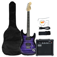 Gitara elektryczna - kompletny zestaw -Golden Guitar STEG-35 Ciemny Fiolet