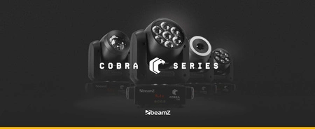 Zestaw: 2x Głowa ruchoma Cobra 720 Wash 7x 20W z zoomem Beamz+ case