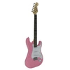 Gitara elektryczna - kompletny zestaw -Golden Guitar STEG-20 Różowa Stratocaster