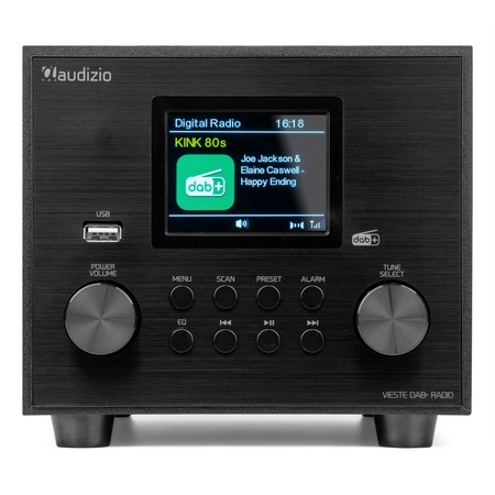 Radio Audizio Vieste DAB+ z subwooferem, czarne