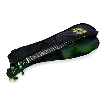 Zestaw: Ukulele sopranowe 21" HRF21 zielone+ akcesoria Golden Guitar