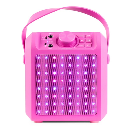 Głośnik Karaoke LED 2x mikrofon KAR50P Fenton różowy
