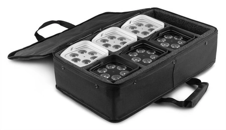 Zestaw 6 oświetlaczy bateryjnych BBP94 LED 4x10W + dedykowany soft case