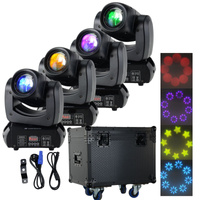 Zestaw: 4x Głowa ruchoma BEAM100 Lucendi + Case