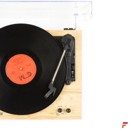 Gramofon RP165L Fenton głośniki BT jasne drewno