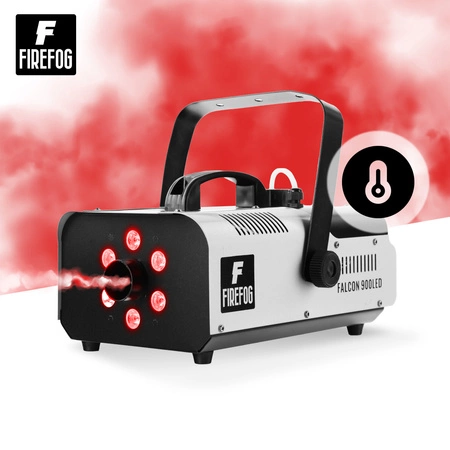 Zestaw: Wytwornica dymu z LED RGB 900W Falcon900LED dwa piloty/ Firefog + płyn 5L
