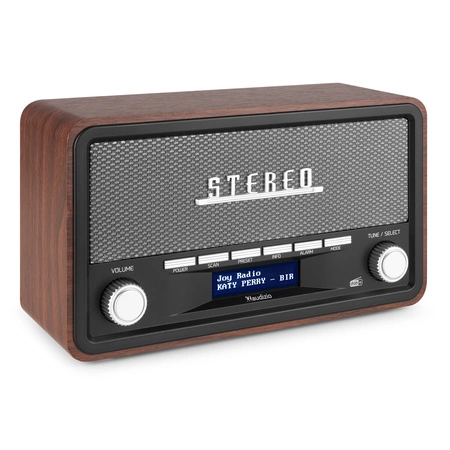 Przenośne radio Audizio Foggia stereo z budzikiem DAB+ FM- 50W - Szary