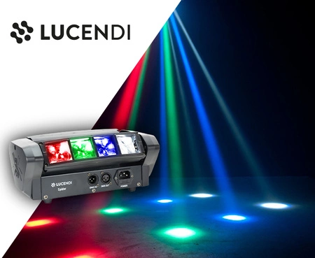 Efekt świetlny ruchomy LED RGBW Spider Lucendi