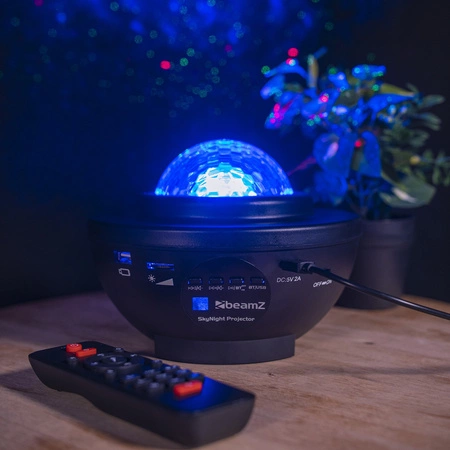 Półkula Projektor z głośnikiem SkyNight BT IRC R/G pilot Beamz